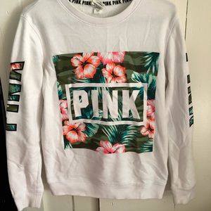 VS Pink Tropical Sweatshirt